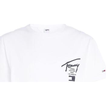 textil Hombre Camisetas manga corta Tommy Jeans DM0DM17716-YBR Blanco