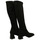 Zapatos Mujer Botas Noholita bota licra elastica con punta cuadrada tacon suela 5cm Negro