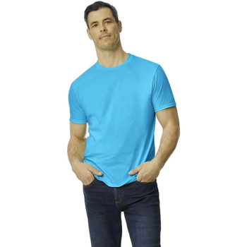 textil Hombre Camisetas manga larga Anvil Softstyle Azul