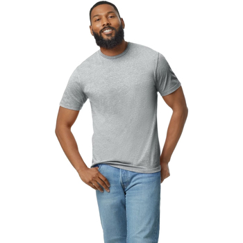 textil Hombre Camisetas manga larga Anvil Softstyle Gris