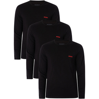 textil Hombre Tops y Camisetas BOSS Pack De 3 Camisetas De Salón Negro