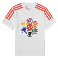 textil Niño Camisetas manga corta Adidas Sportswear LK MARVEL AVENGERS T Blanco / Rojo