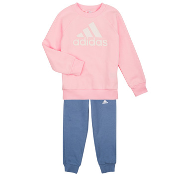 textil Niña Conjuntos chándal Adidas Sportswear LK BOS JOG FL Rosa / Marino