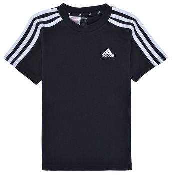 textil Niños Camisetas manga corta Adidas Sportswear LK 3S CO TEE Negro / Blanco