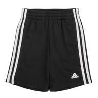 textil Niños Shorts / Bermudas Adidas Sportswear LK 3S SHORT Negro / Blanco
