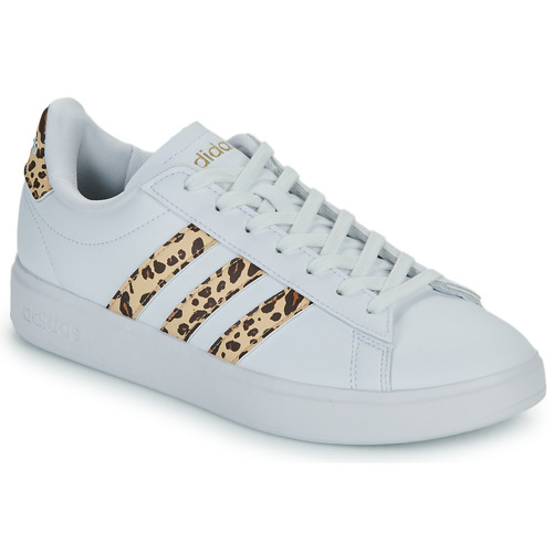 Zapatos Mujer Zapatillas bajas Adidas Sportswear GRAND COURT 2.0 Blanco / Leopardo
