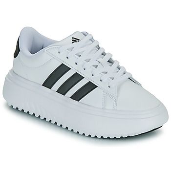 Zapatos Mujer Zapatillas bajas Adidas Sportswear GRAND COURT PLATFORM Blanco / Negro