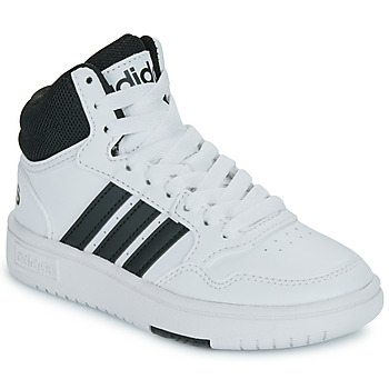 Zapatos Niños Zapatillas altas Adidas Sportswear HOOPS 3.0 MID K Blanco / Negro