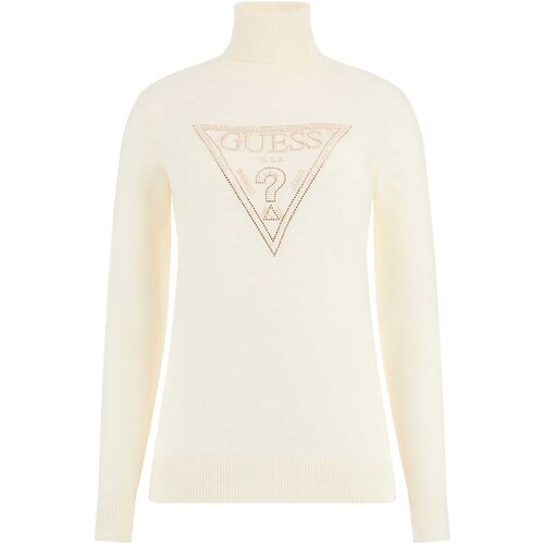 textil Mujer Sudaderas Guess Ls Tn Gisele Logo Swtr Beige