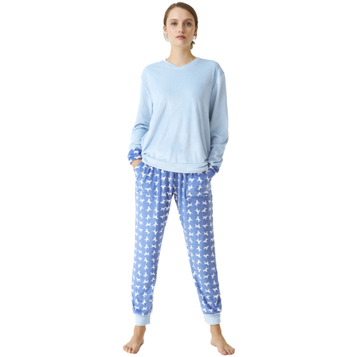 textil Mujer Pijama J&j Brothers JJBDP0801 Azul