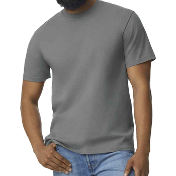 textil Hombre Camisetas manga larga Gildan GD15 Gris