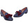 Zapatos Mujer Bailarinas-manoletinas Escoolers MOCASINES DE PUNTA MUJER LAZO  MONA E165 Azul