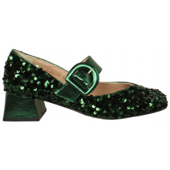 Zapatos Mujer Botas Vera Rebato zapato pulsera con punta cuadrada en lentejuelas tacon 5 cm Verde