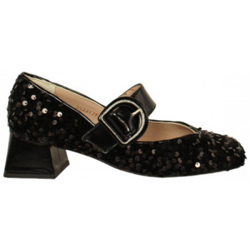 Zapatos Mujer Botas Vera Rebato zapato pulsera con punta cuadrada en lentejuelas tacon 5 cm Negro