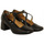 Zapatos Mujer Botas Lolas zapato tacon 7 cm con pulsera cruzada Negro