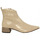 Zapatos Mujer Botas Ezzio botin tacon aristas de 4 cm Beige