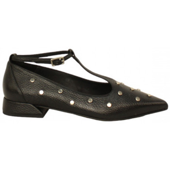 Zapatos Mujer Mocasín Ezzio salon acon 3cm con pulsera tobillo Negro