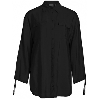 textil Mujer Tops / Blusas Vila Klaria Oversize Shirt L/S - Black Negro