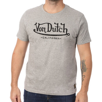 textil Hombre Camisetas manga corta Von Dutch  Gris