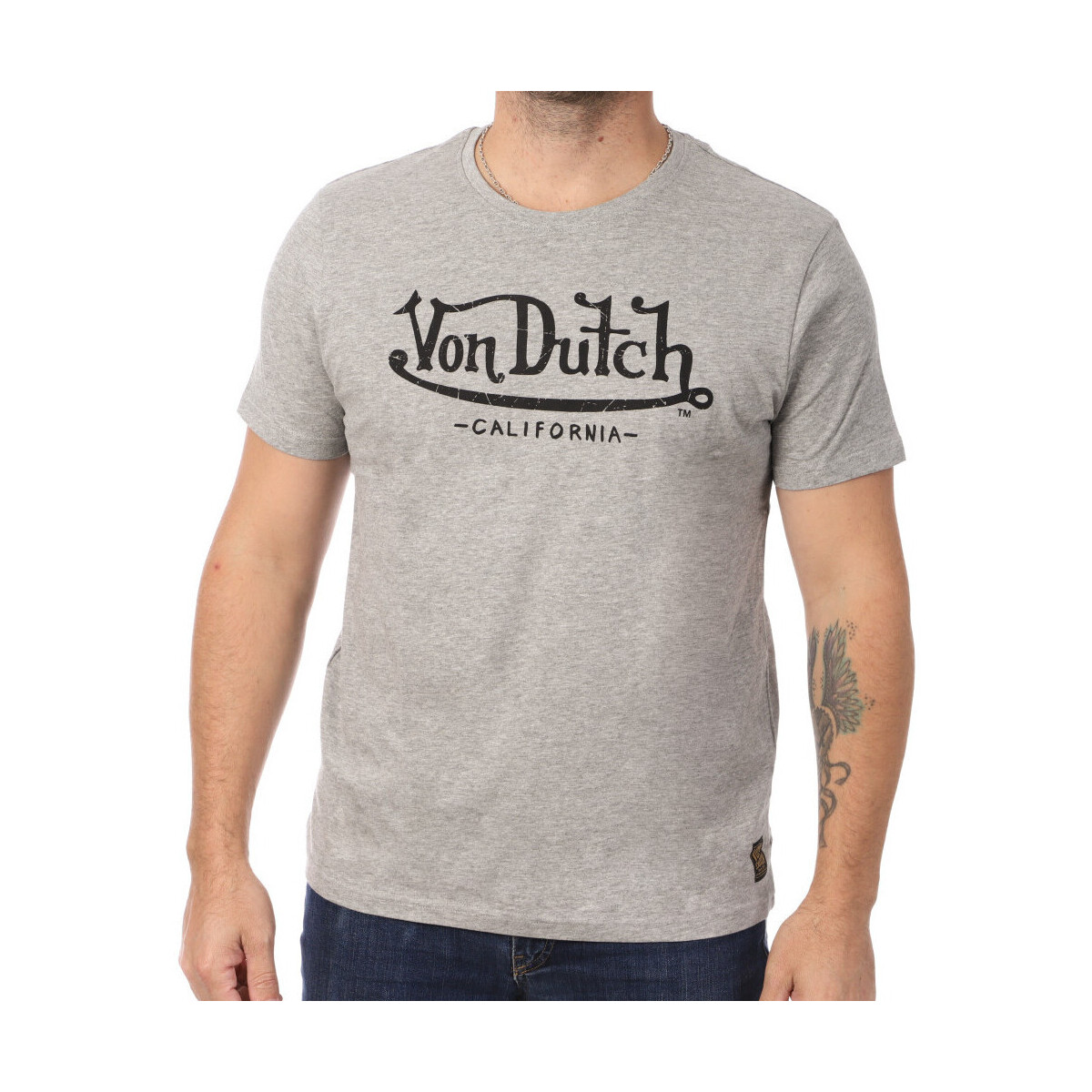 textil Hombre Tops y Camisetas Von Dutch  Gris