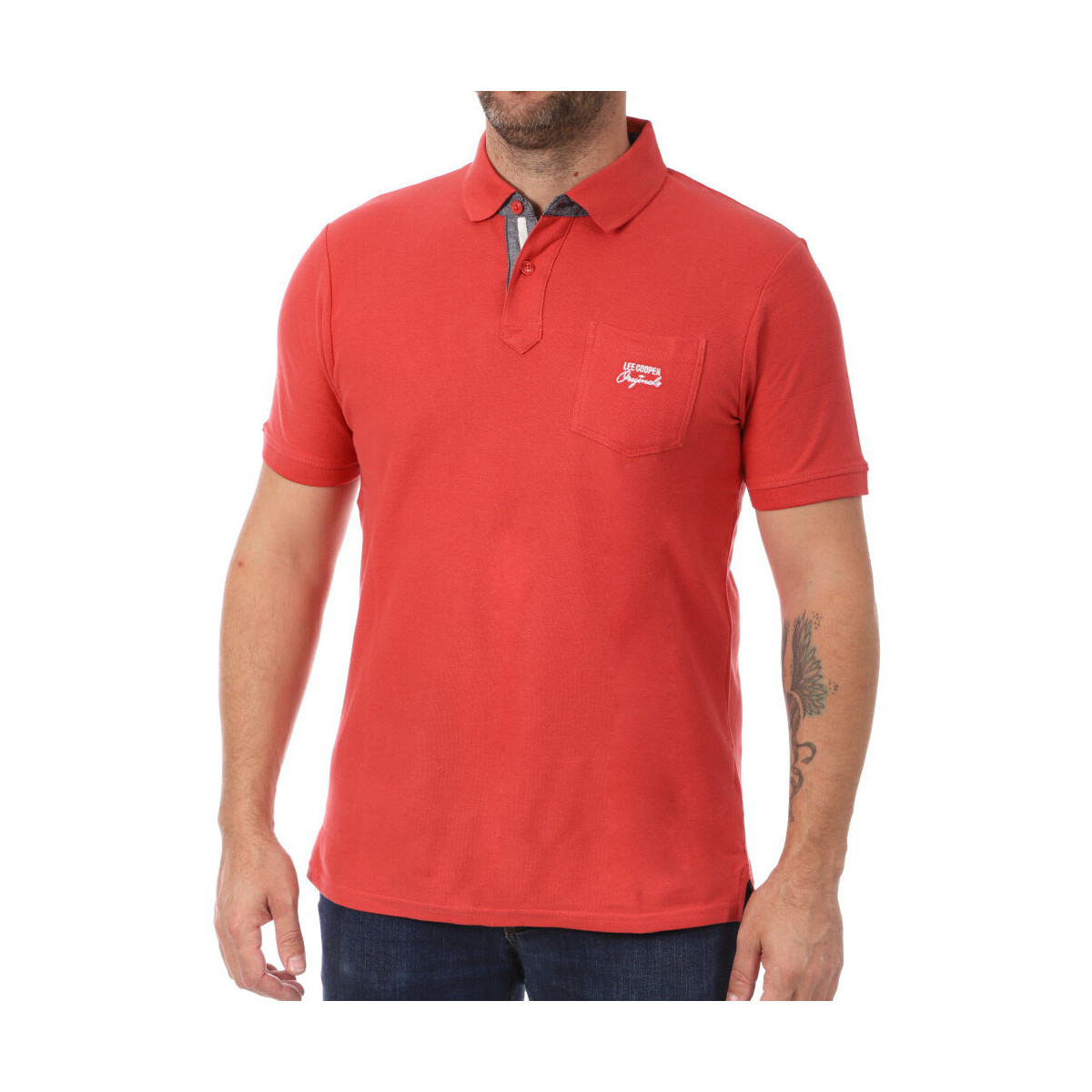 textil Hombre Tops y Camisetas Lee Cooper  Rojo