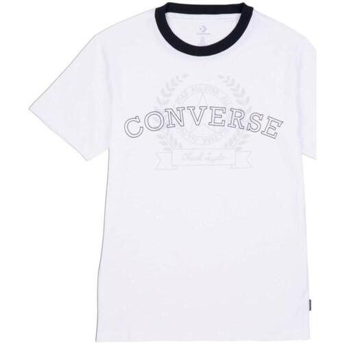 textil Mujer Camisetas manga corta Converse 10026106-A01 Blanco