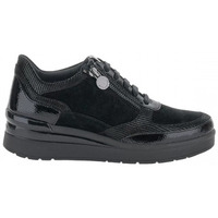 Zapatos Mujer Botas Stonefly deportivo cream 47 velour patent black Negro