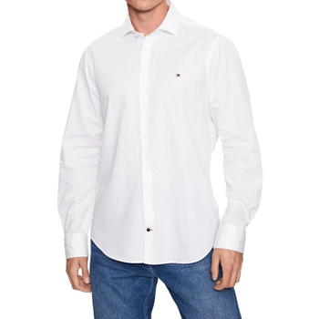 textil Hombre Camisas manga larga Tommy Hilfiger MW0MW31856 Blanco