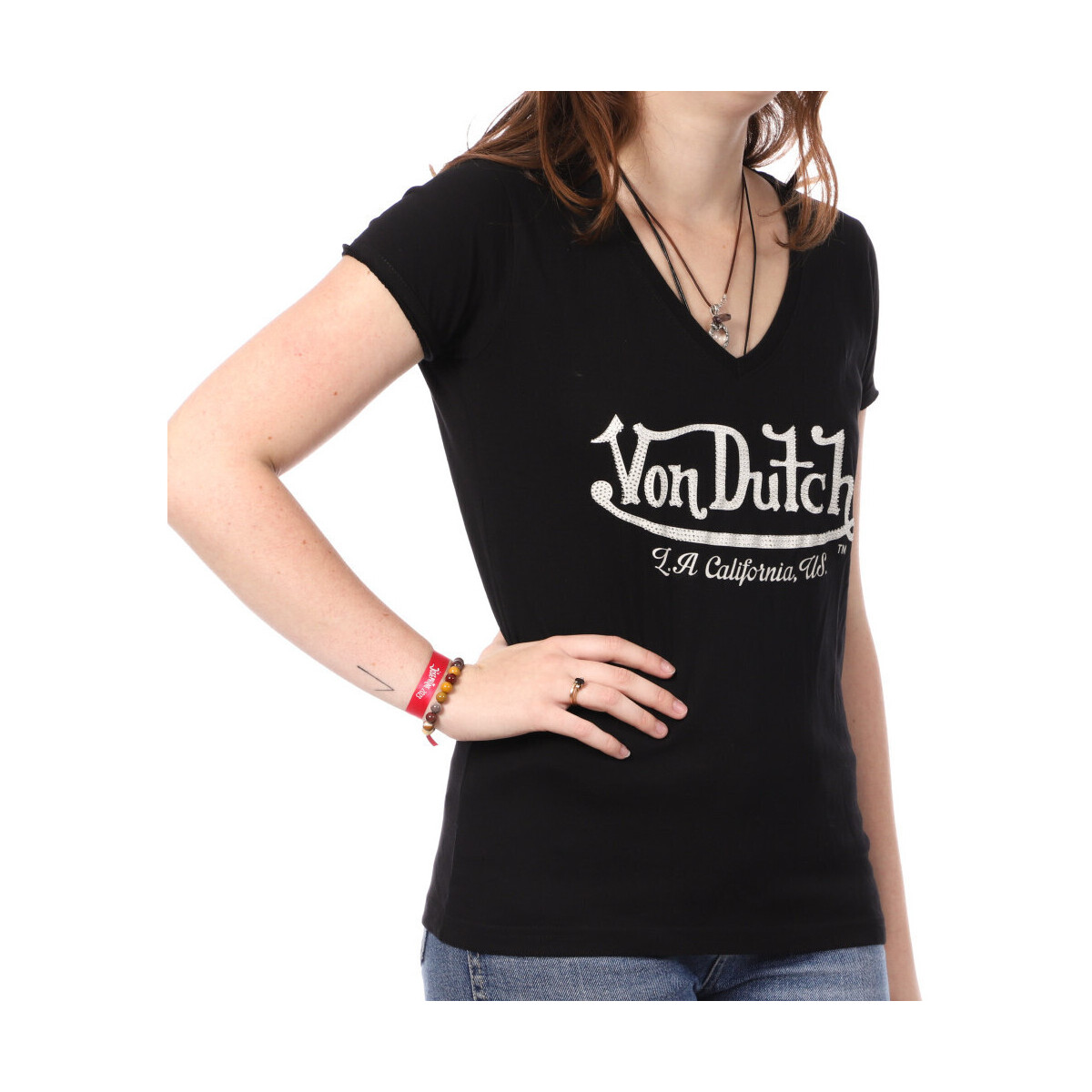 textil Mujer Tops y Camisetas Von Dutch  Negro