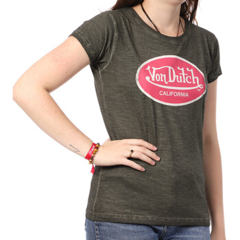textil Mujer Camisetas manga corta Von Dutch  Gris