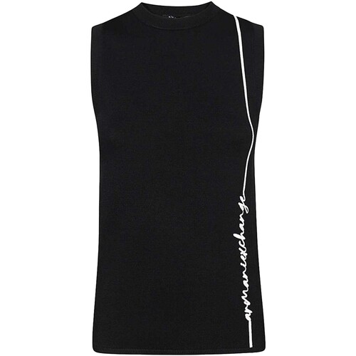 textil Mujer Camisetas sin mangas EAX Knit Top Negro
