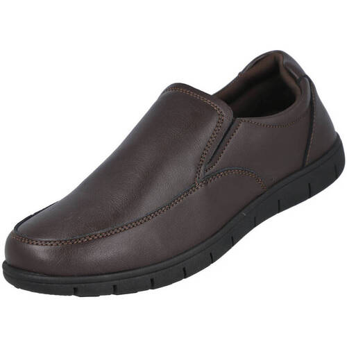 Zapatos Hombre Mocasín L&R Shoes AF001 Marrón