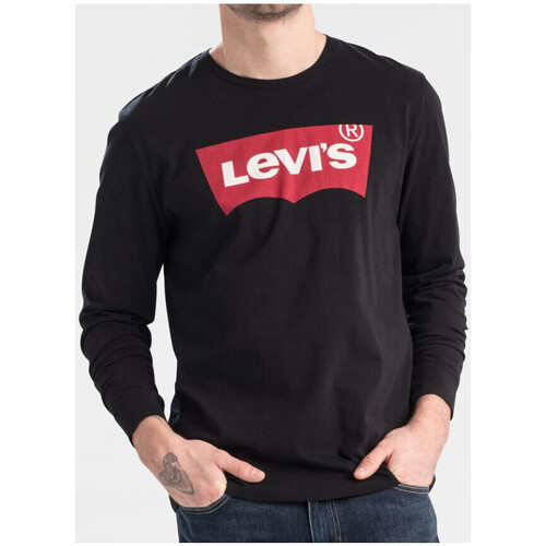 textil Hombre Tops y Camisetas Levi's -LS GRAPHIC 36015 Negro
