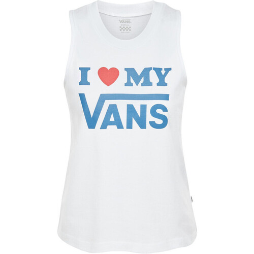 textil Mujer Tops y Camisetas Vans -LOVE VA3UOZ Blanco