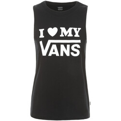 textil Mujer Tops y Camisetas Vans -LOVE VA3UOZ Negro