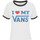 textil Mujer Tops y Camisetas Vans -LOVE RINGER VA3ULD Blanco