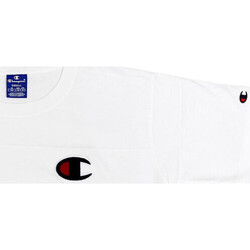 textil Mujer Tops y Camisetas Champion -VELVET C LOGO 111972 Blanco