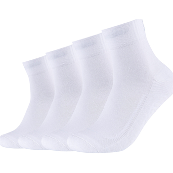 Ropa interior Calcetines de deporte Skechers 2PPK Unisex Basic Cushioned Quarter Socks Blanco
