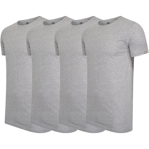 textil Hombre Camisetas manga corta Cappuccino Italia 4-Pack T-shirts Gris