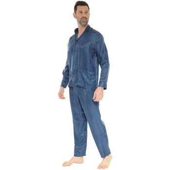 textil Hombre Pijama Pilus SILK Azul
