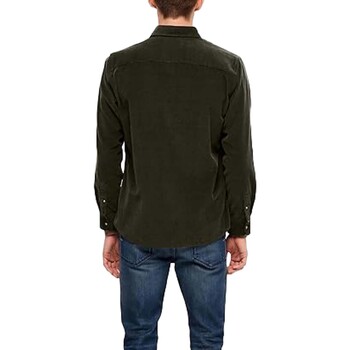 Selected Slhregowen-Cord Shirt Ls Noos Verde