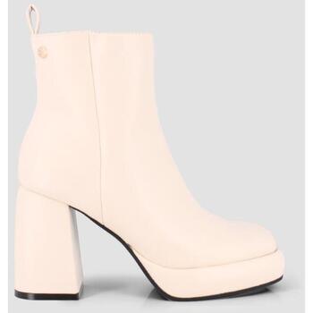 Zapatos Mujer Botines Blogger APPLE Beige