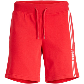 textil Hombre Shorts / Bermudas Jack & Jones 12231486 JWHSTEVE  SWEAT SHORTS NAFA TRUE RED Rojo