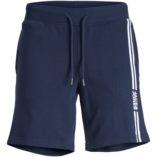 textil Hombre Shorts / Bermudas Jack & Jones 12231486 JWHSTEVE  SWEAT SHORTS NAFA NAVY BLAZER Azul
