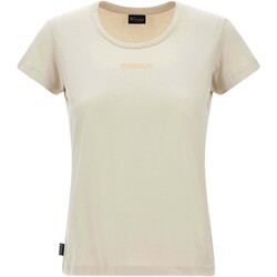 textil Mujer Tops y Camisetas Freddy T-Shirt Manica Corta Beige