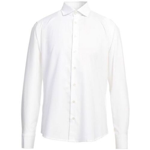 textil Hombre Camisas manga larga Bastoncino Camisa Oxford Wash Hombre White Blanco