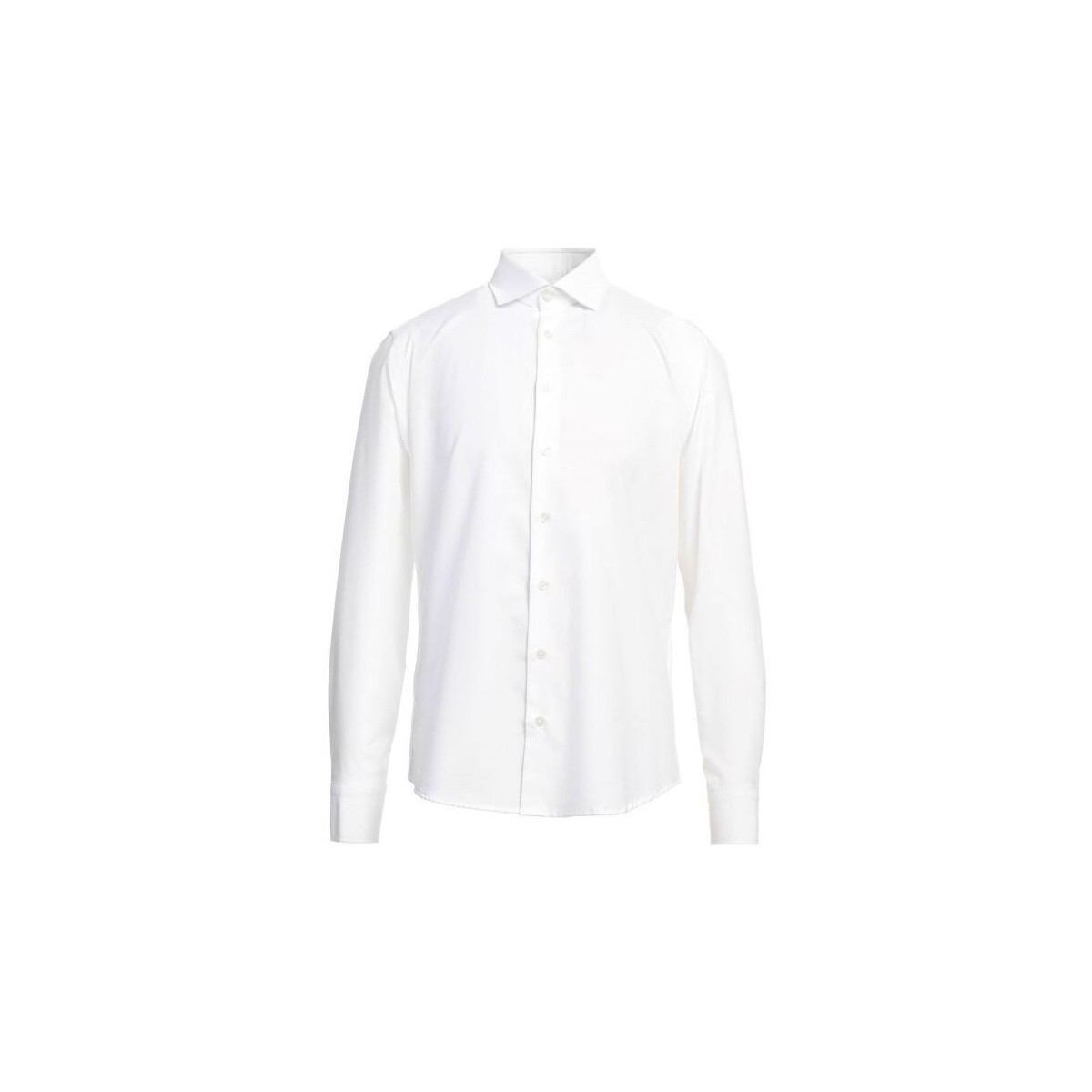 textil Hombre Camisas manga larga Bastoncino Camisa Oxford Wash Hombre White Blanco