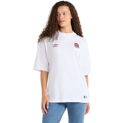 textil Mujer Camisetas manga larga Umbro UO1711 Blanco