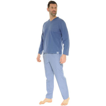 textil Hombre Pijama Pilus BERTIN Azul