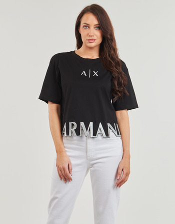 textil Mujer Camisetas manga corta Armani Exchange 3DYTAG Negro / Plata